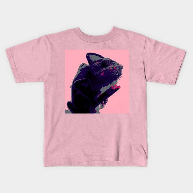 CHAMELEON Kids T-Shirt by MAYRAREINART